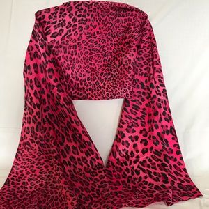 Pink Leopard Scarf